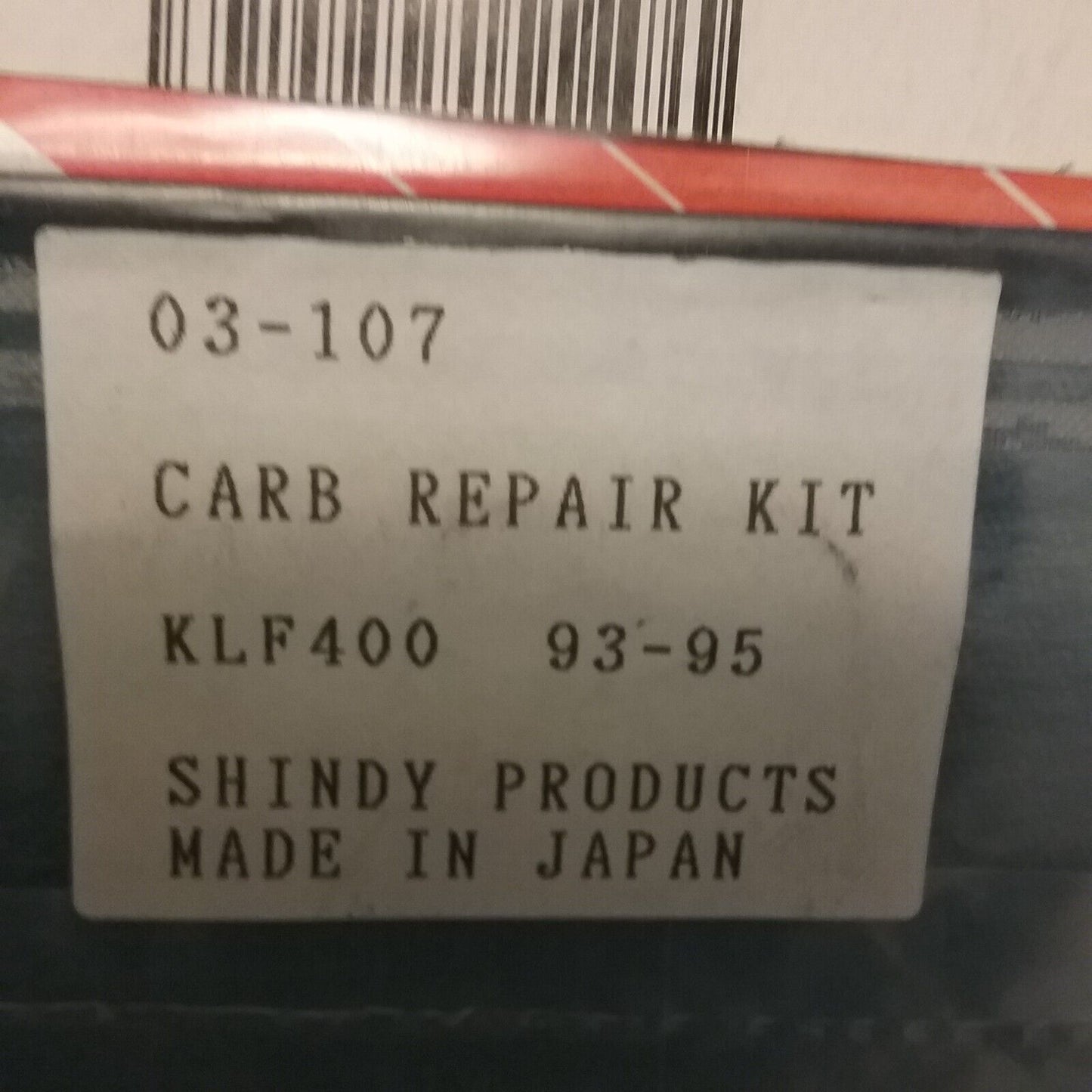 NEW SHINDY 03-107 CARB REPAIR KIT KAWASAKI KLF400 BAYOU 4x4 1993-1995
