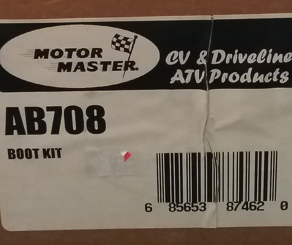 NEW MOTOR MASTER AB708 CV BOOT KIT