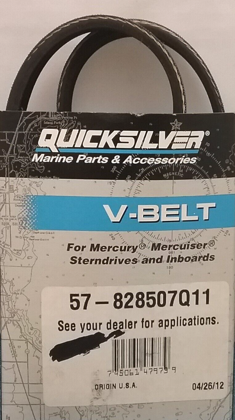 NEW QUICKSILVER 57-828507Q11 V-BELT MERCURY MERCRUISER OUTBOARDS