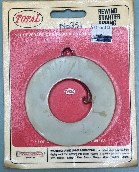 NEW GENUINE TOTAL 351 REWIND STARTER SPRING PIONEER