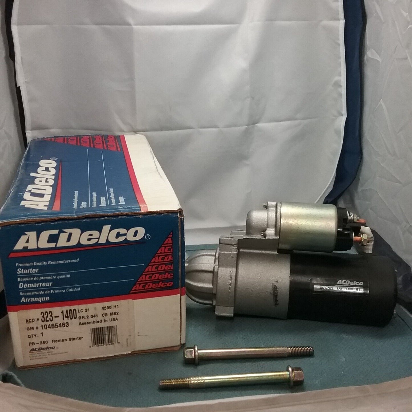 NEW ACDELCO 323-1400 REMANUFACTURED STARTER MOTOR GM 10465463