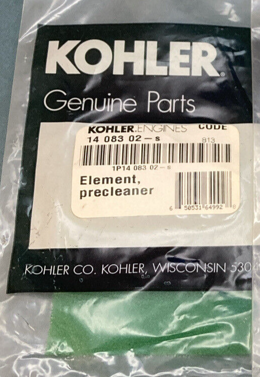 QTY 3 NEW GENUINE KOHLER 14 083 02-S ELEMENT, PRE-CLEANER