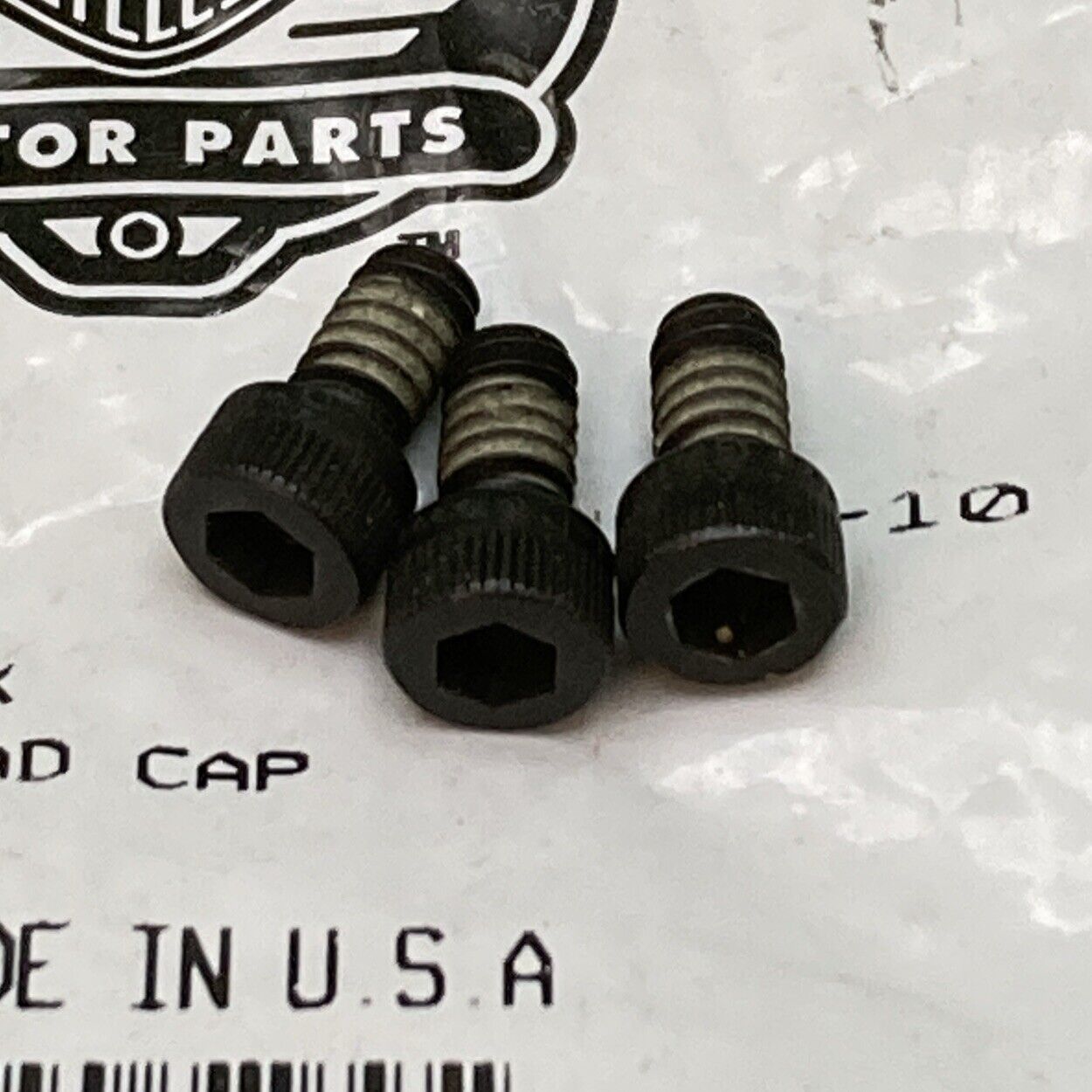 QTY 3 NEW GENUINE HARLEY DAVIDSON 857A SCREW HEX SOCKET HEAD CAP