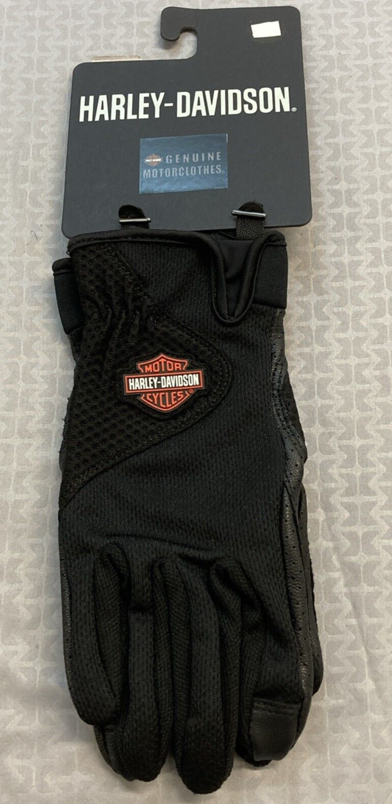 NEW GENUINE HARLEY DAVIDSON 98330-19VW WOMEN'S XL GLOVES ODESSA MESH BLACK