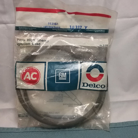 NEW ACDELCO 317Y 7MM HIGH ENERGY IGNITION LEAD GM 12043608