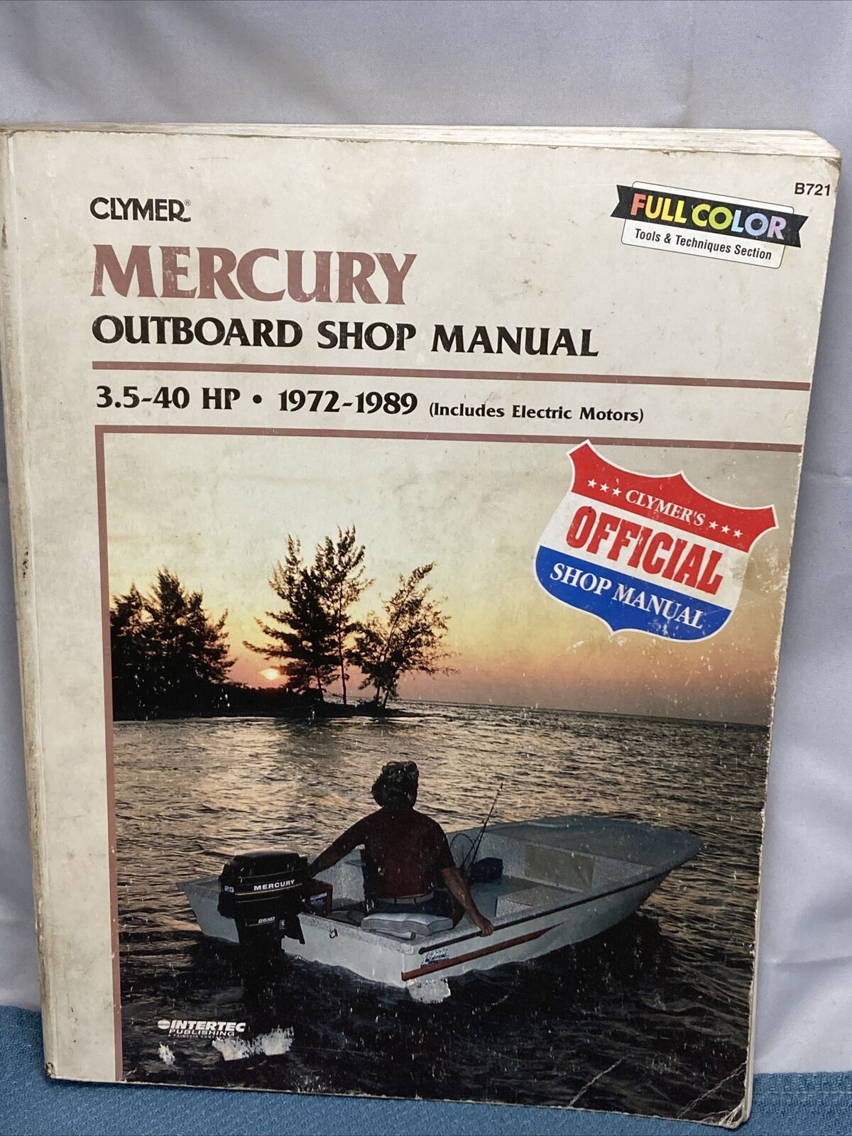 CLYMER MERCURY B721 OUTBOARD SHOP MANUAL 1972-1989 024185739579