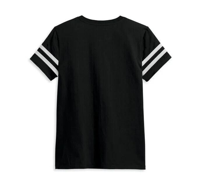NEW GENUINE HARLEY DAVIDSON 96434-23VW Women's Forever Sleeve Striped Tee 3W
