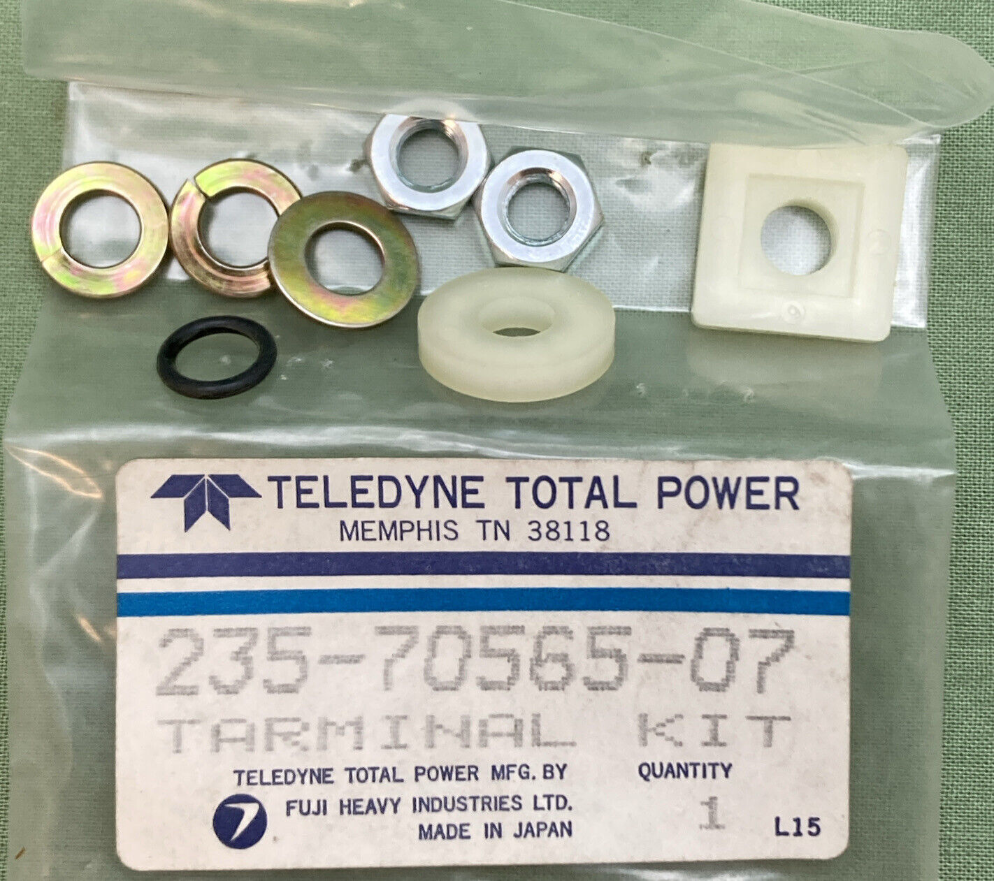 NEW GENUINE TELEDYNE TOTAL POWER 235-70565-07 BATTERY TERMINAL KIT