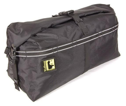 WOLFMAN Expedition Duffle Medium Saddle Bag Luggage Black Vinyl Waterproof