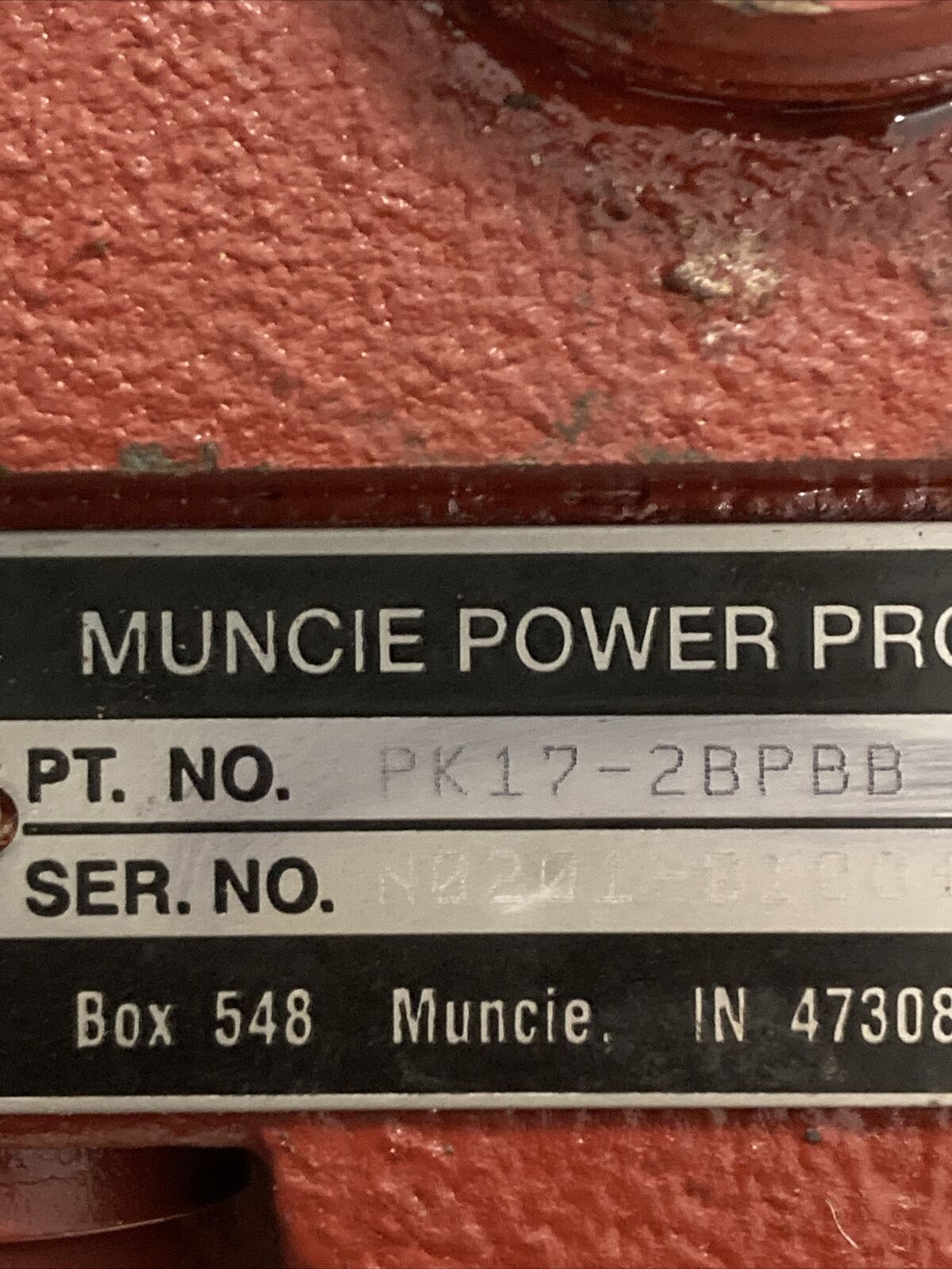 GENUINE MUNCIE PK17-2BPBB HYDRAULIC MOTOR