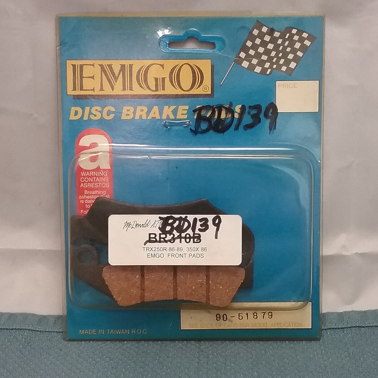 NEW EMGO BRAKE PADS 90-51879