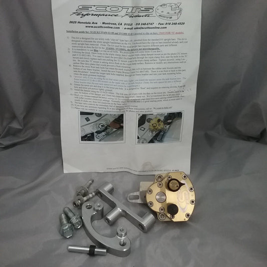 SCOTTS PERFORMANCE RS-41-0025-40F Conv to Clip On Steering Damper Stabilizer Kit