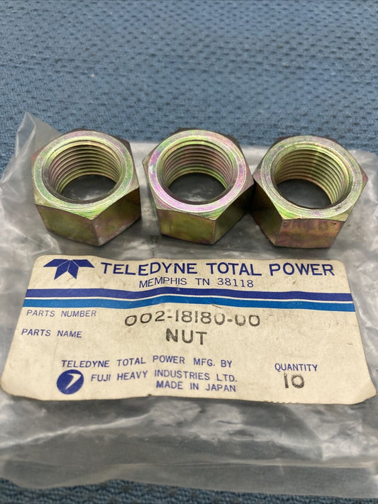 QTY 2 NEW GENUINE TELEDYNE SUBARU ROBIN 002-18180-00 NUT