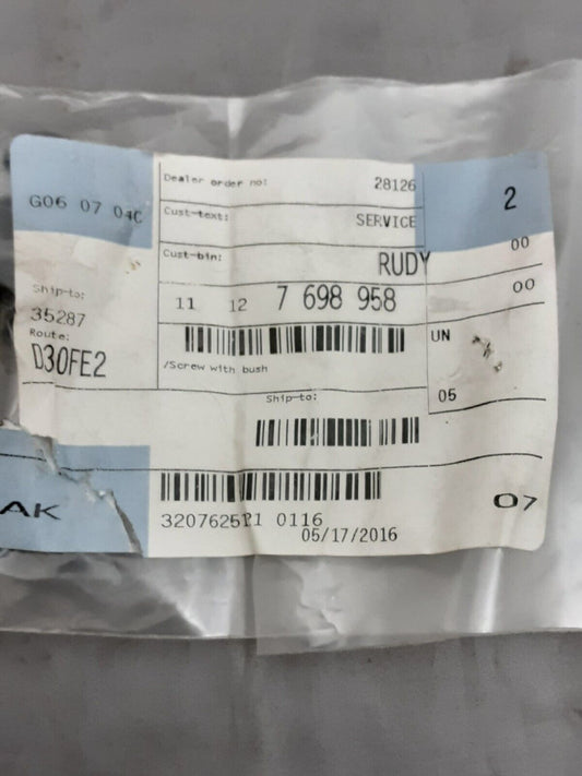 NEW GENUINE BMW 11127698958 SCREW WITH BUSH R1200GS R1200RT R1200R
