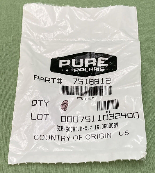 NEW GENUINE POLARIS 7518812 Socket Head Screw, 4 mm x .7 mm