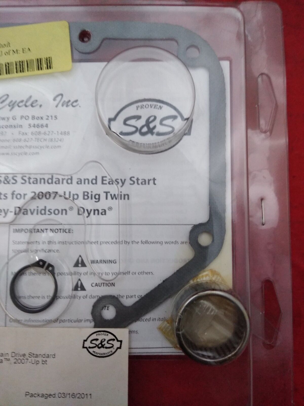 NEW S&S Cycle Standard Chain Drive Camshaft Kit 106-5929 / 0925-0457