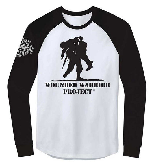 NEW GENUINE HARLEY DAVIDSON 96358-22VM MEN'S 3XL TEE KNIT WWP WHITE/BLACK