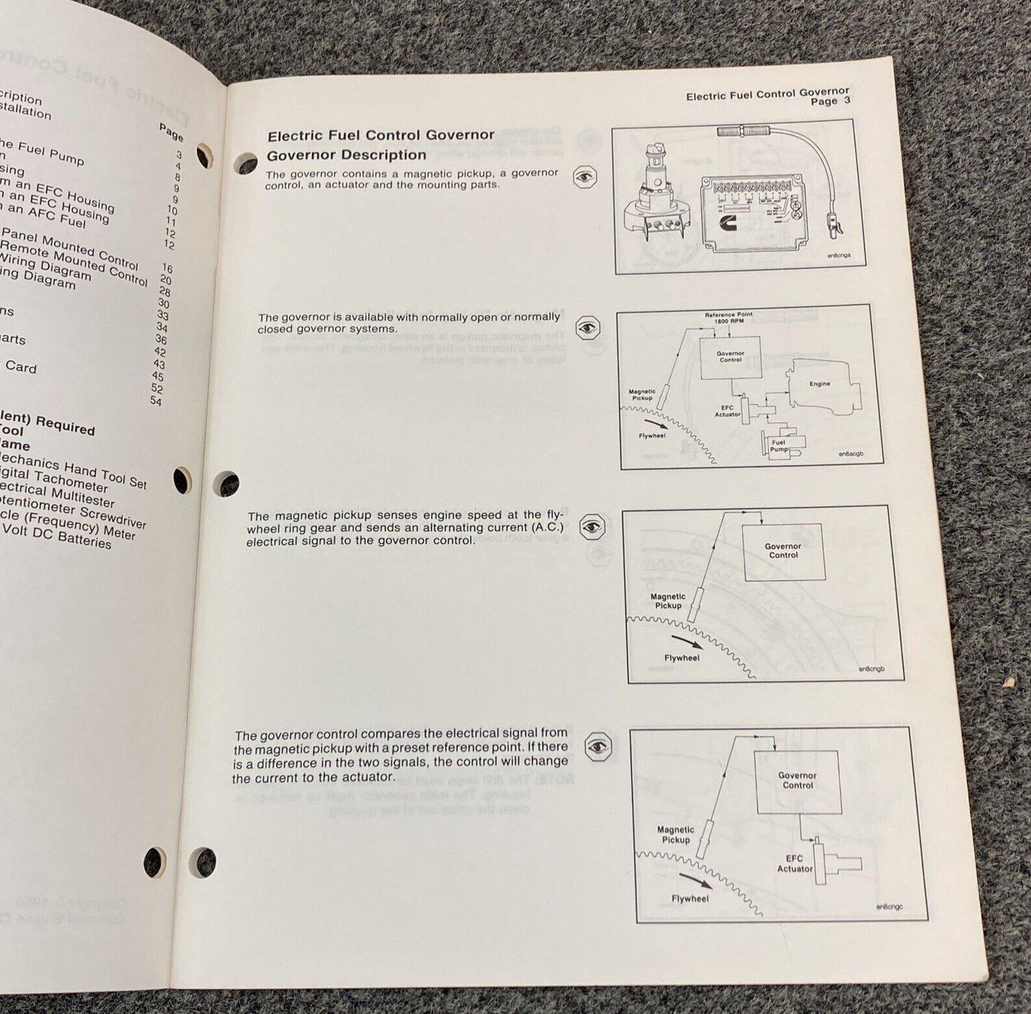 CUMMINS 3379231-03 ELECTRIC FUEL CONTROL GOVERNOR MANUAL