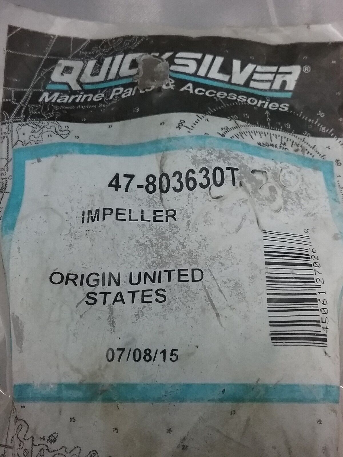 NEW GENUINE QUICKSILVER 47-803630T IMPELLER Chrysler Outboard 75 85 90 100 115HP