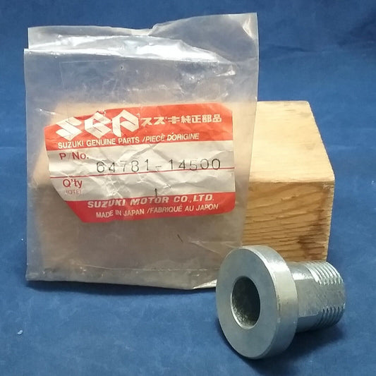 NEW GENUINE SUZUKI 64781-14500 SPACER, CHAIN ADJUSTER REAR WHEEL RM125