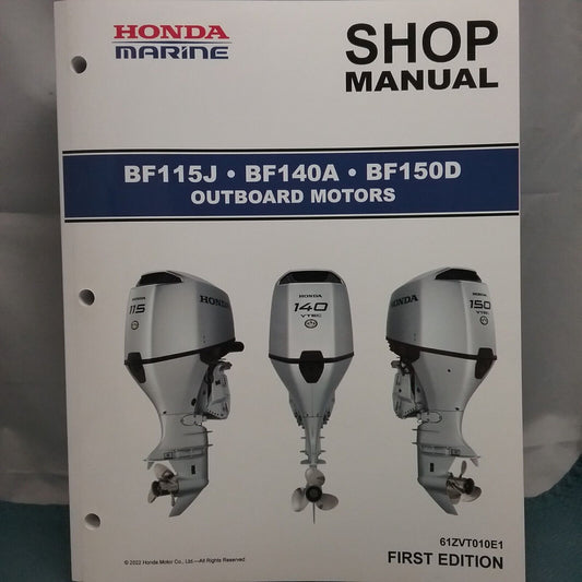 HONDA MARINE BF115J-BF140A-BF150D OUTBOARD MOTORS SHOP MANUAL FIRST EDITION