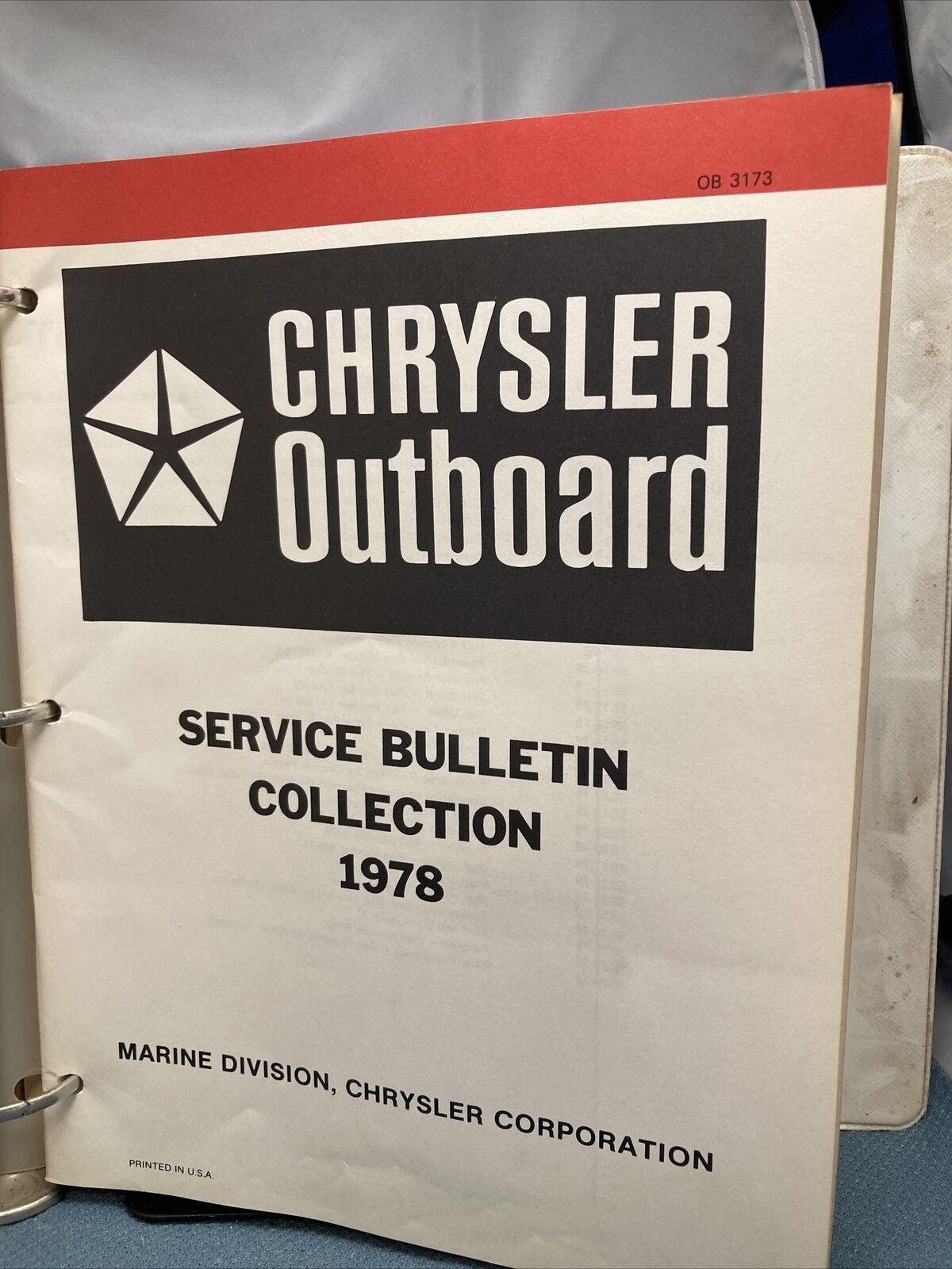 CHRYSLER OUTBOARD OB1099-76, OB1120-OB3173 SERVICE BULLETINS