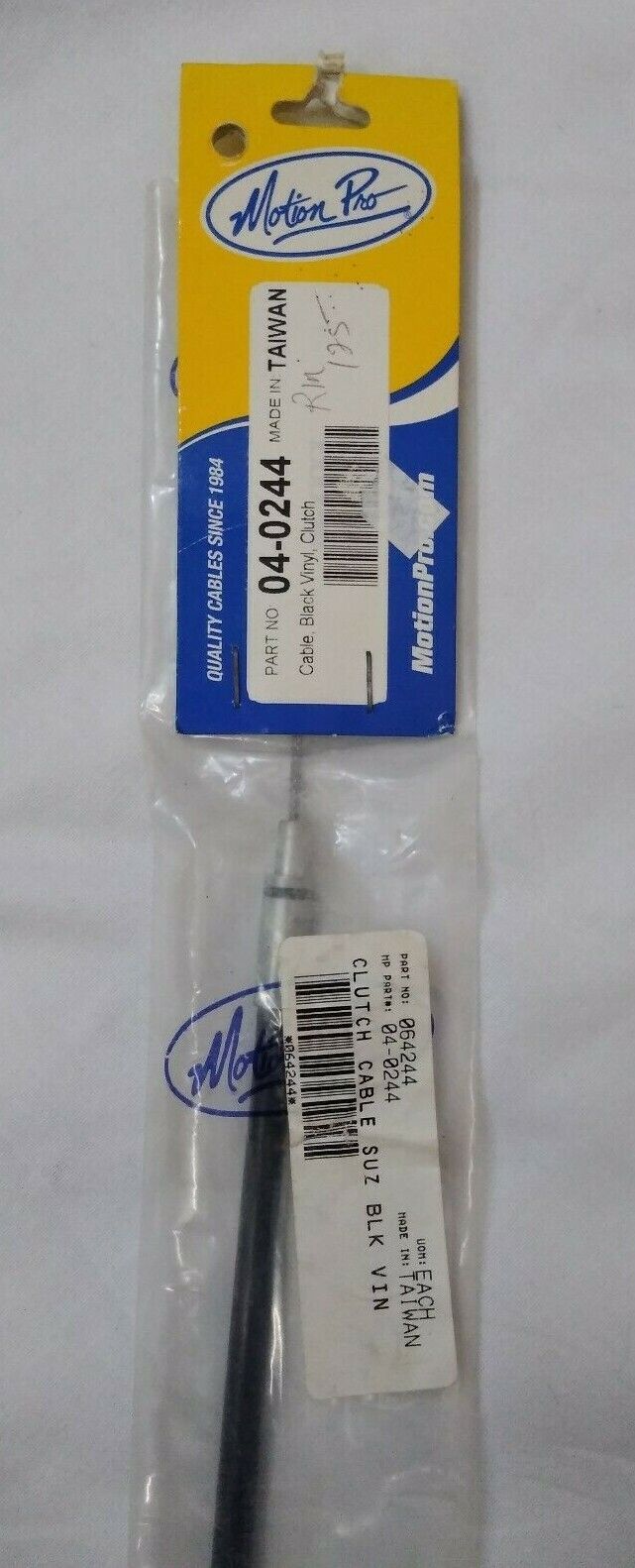 NEW Motion Pro 04-0244 Black Vinyl Clutch Cable / Suzuki