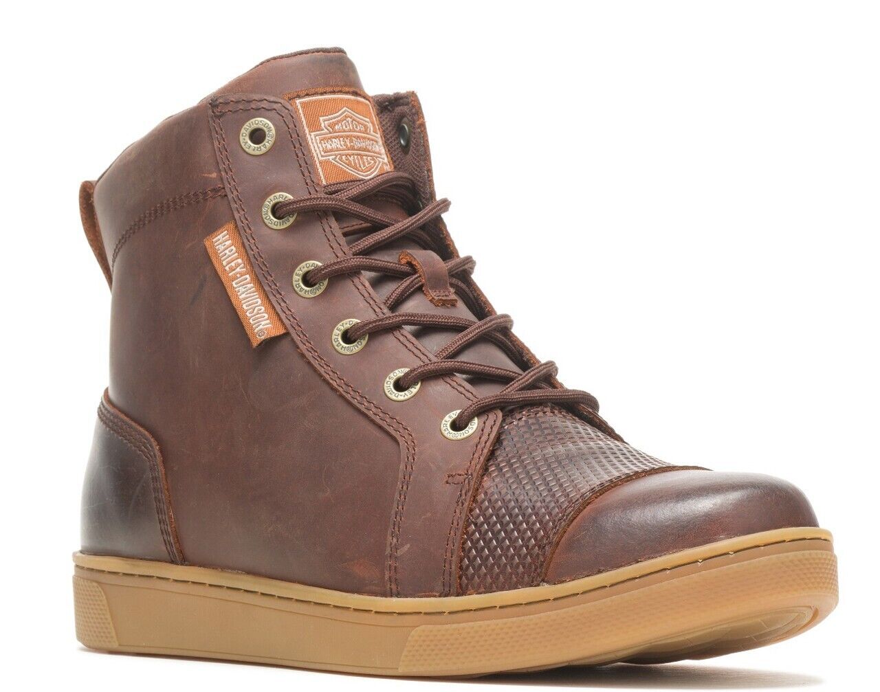 NEW GENUINE HARLEY DAVIDSON D96261 SIZE 7 MEN'S BREMAN BROWN 4.5" SNEAKER BOOT