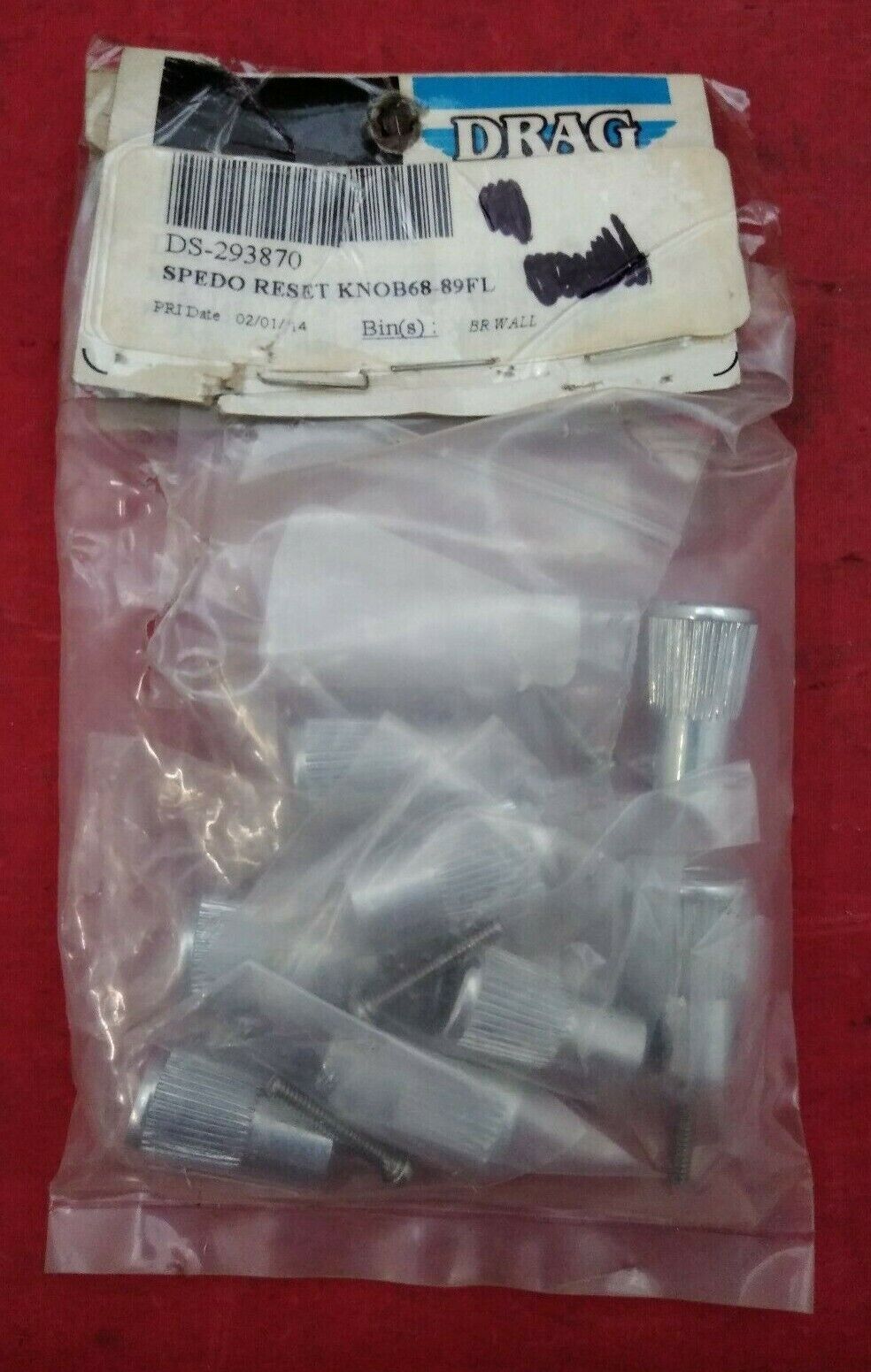 Harley Davidson Speedo Trip Reset Knob & Screw Drag Specialties DS-293870 / QTY8