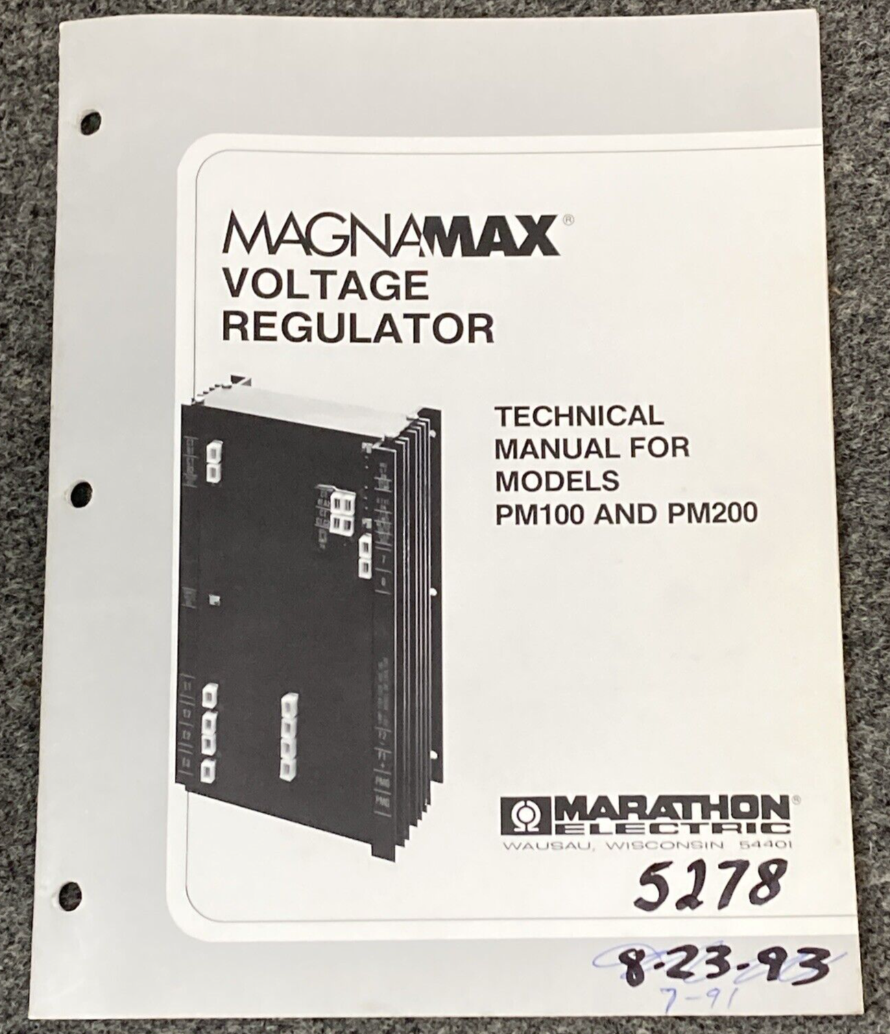 QTY 3 MARATHON ELECTRIC MAGNAMAX MANUALS