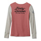 NEW GENUINE HARLEY DAVIDSON 96681-23VW XLARGE HENLEY KNIT PINK COLORBLOCK
