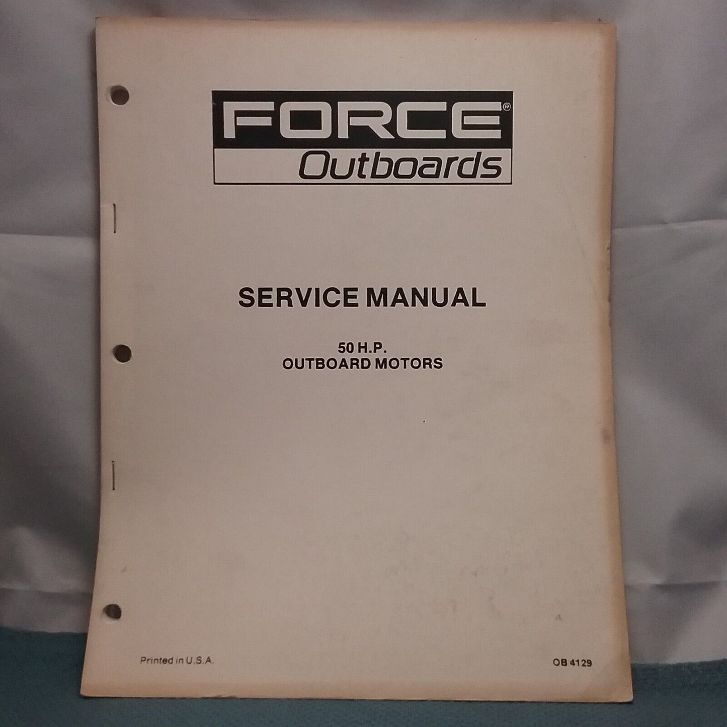 FORCE OUTBOARDS OB4129 SERVICE MANUAL 50 H.P.