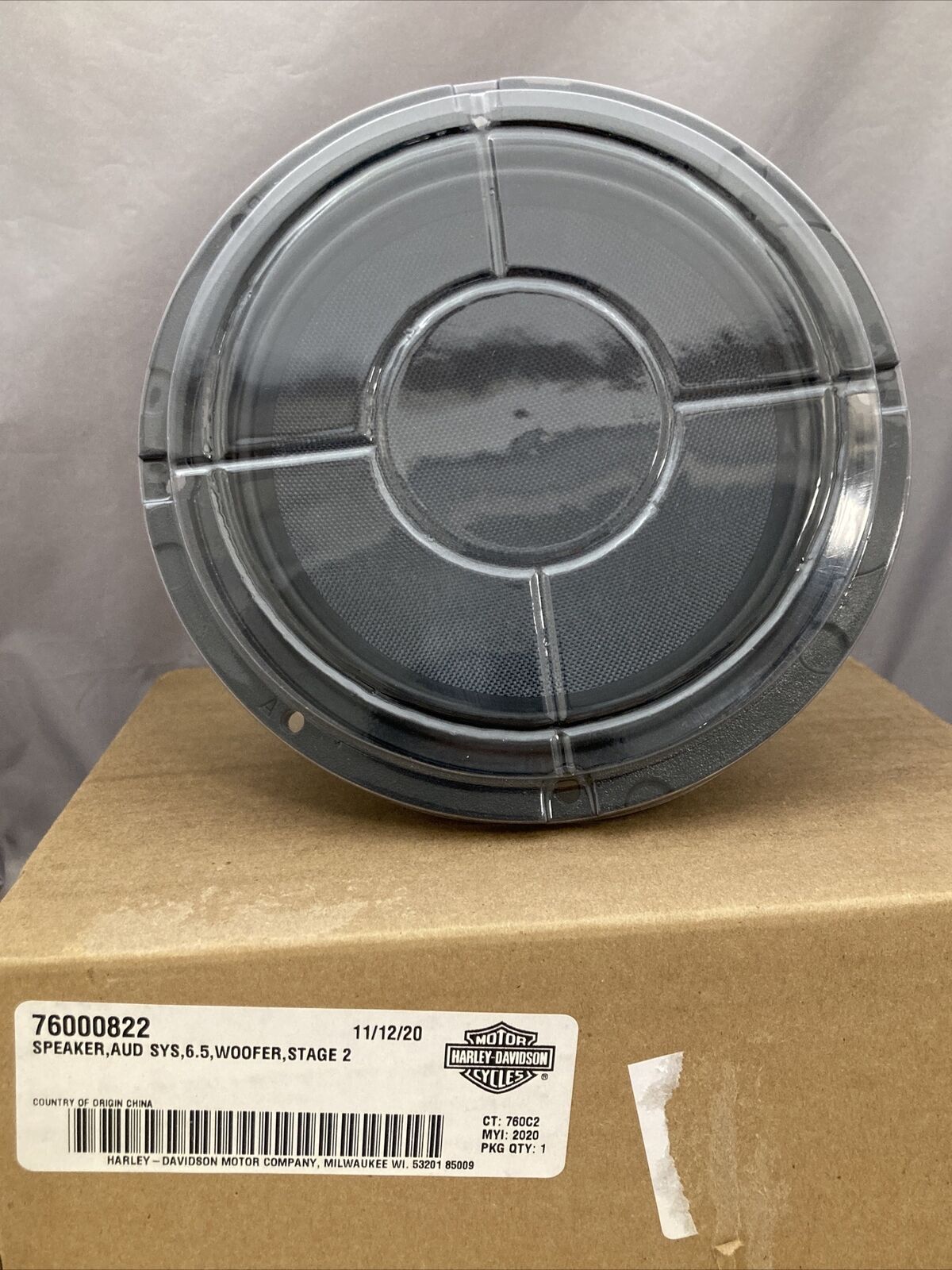 NEW GENUINE HARLEY DAVIDSON 76000822 SPEAKER AUD SYS WOOFER STAGE 2