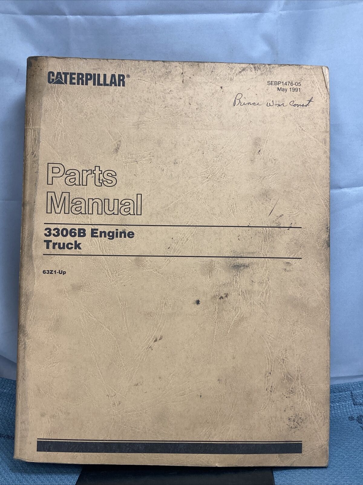 GENUINE CATERPILLAR SEBP1476-05 PARTS MANUAL 3306B ENGINE