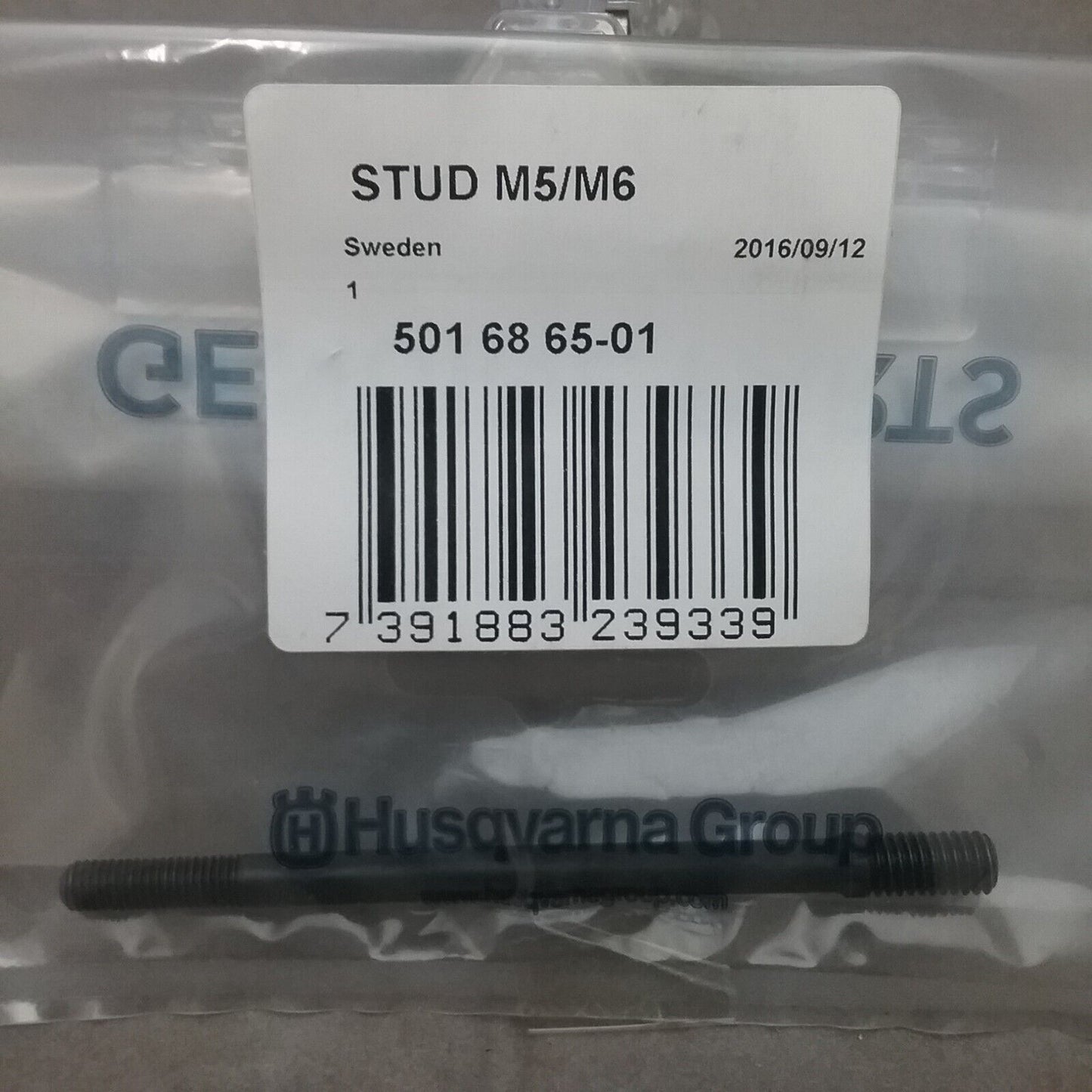 QTY2 NEW GENUINE HUSQVARNA 501686501 STUD M5/M6