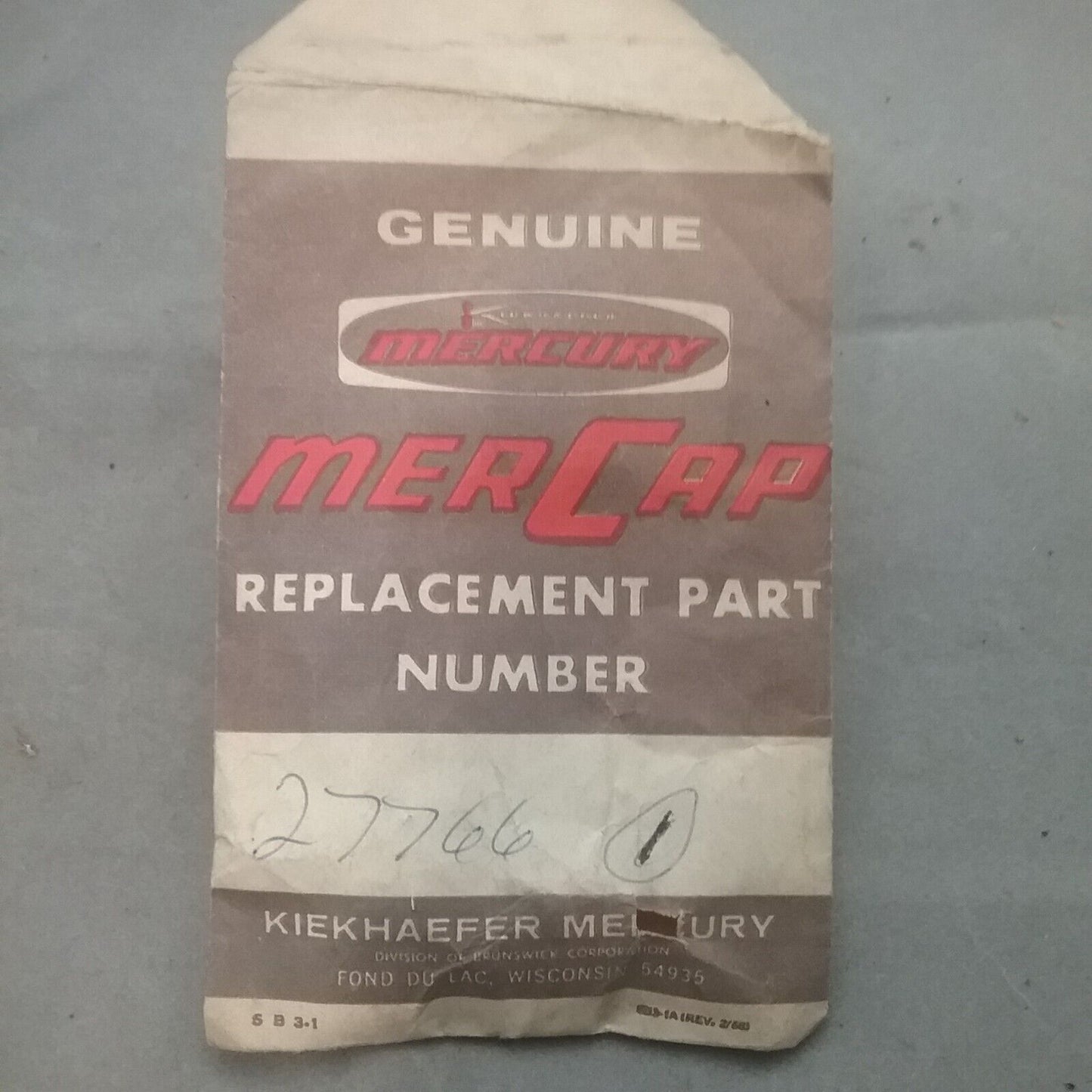 NEW MERCURY 27766 PAWL, REVERSE, MERCURY MARINE MARK 10 10A 15A 28 28A