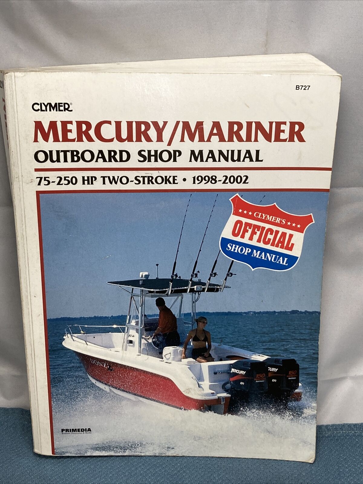 CLYMER MERCURY/MARINER B727 OUTBOARD SHOP MANUAL 1998-2002 024185779605