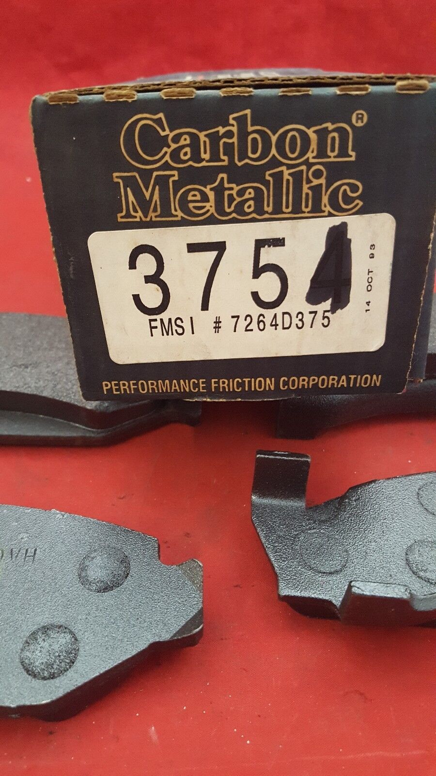 NEW Performance Friction 3754 / 7264D375 Carbon Metallic Disk brake pads