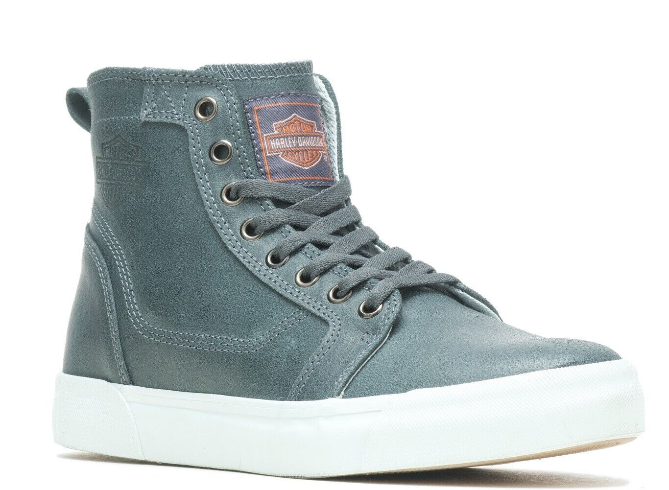 NEW GENUINE HARLEY DAVIDSON D71009 SIZE 4.5 Delmont DE Grey Sneakers