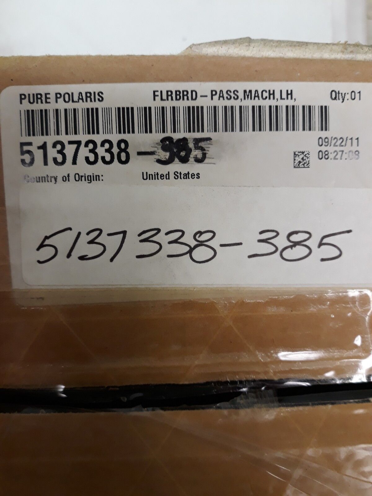 NEW POLARIS VICTORY Motorcycle Passenger FLRBRD MACH LH VIS Silver 5137338-385
