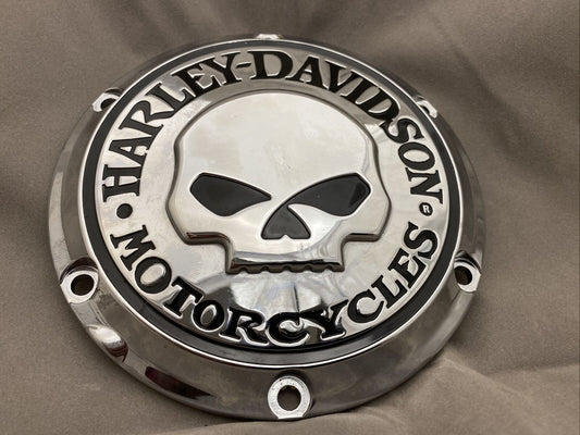 Used Excellent Condition Genuine Harley Davidson SKULL DERBY COVER 25440-04A