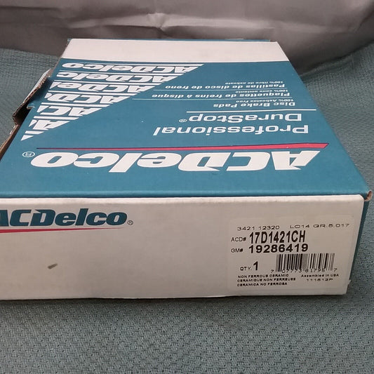 NEW ACDELCO 17D1421CH DISC BRAKE PADS, PROFESSIONAL DURASTOP GM 19286419