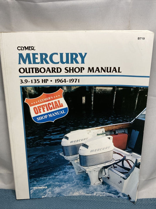 CLYMER MERCURY B719 OUTBOARD SHOP MANUAL 1964-1971 024185744146