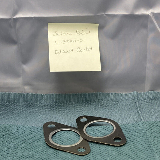 QTY 2 NEW REPLACES SUBARU ROBIN 111-35101-01 EXHAUST GASKET