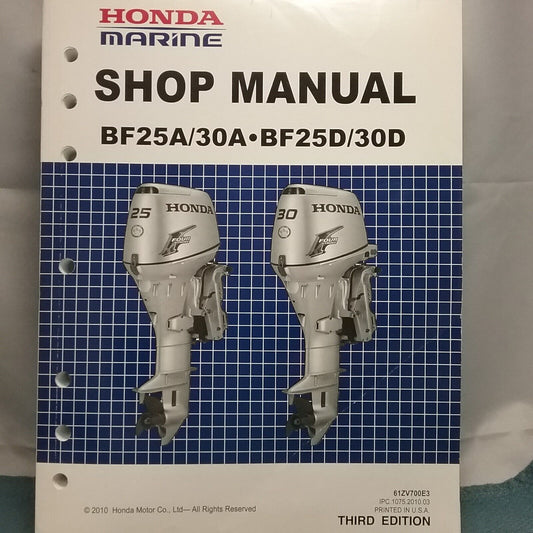 HONDA MARINE BF25A/30A-BF25D/30D SHOP MANUAL THIRD EDITION