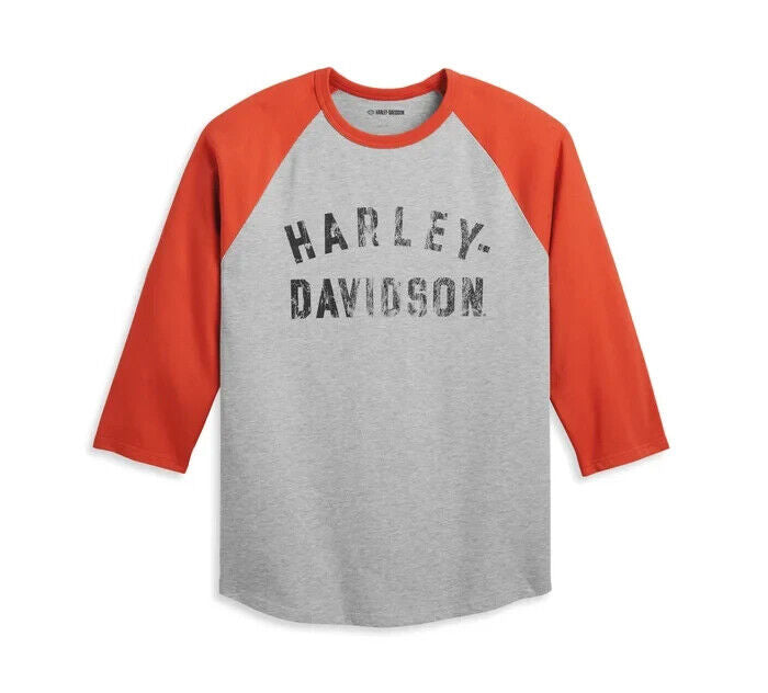 NEW GENUINE HARLEY DAVIDSON 96076-23VM MEN'S 3XL TEE GREY HEATHER COLORBLOCK