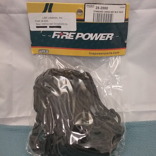 NEW GENUINE FIREPOWER 28-2000 Cargo Net Standard Black 15x15"