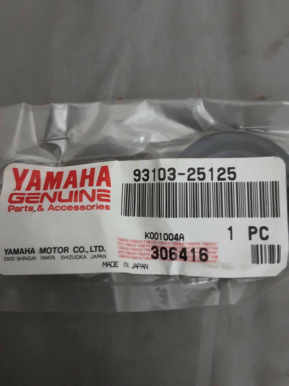 NEW GENUINE YAMAHA 93103-25125 OIL SEAL, SW-TYPE EW643 PR440 Tri-Moto YT125