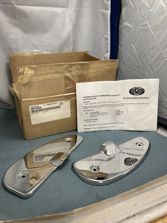 NEW GENUINE VICTORY/POLARIS 2874354 CHORME REAR FLOORBOARD COVER KIT