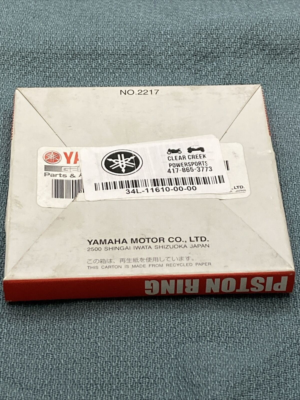 NEW GENIUNE YAMAHA 34L-11610-00  Piston Ring Set (std)